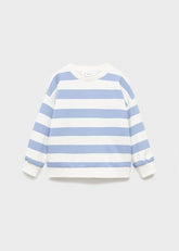 MANGO KIDS Striped cotton - blend sweatshirt - Smgarment's